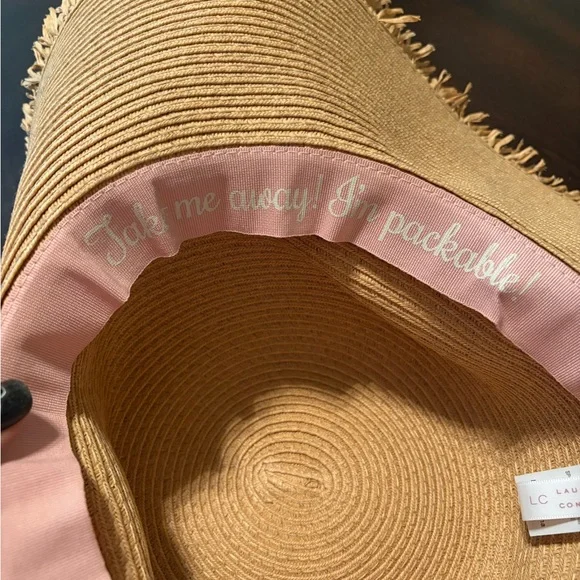 NWOT LC Lauren Conrad Packable Floppy Beach Hat - Picture 5 of 5